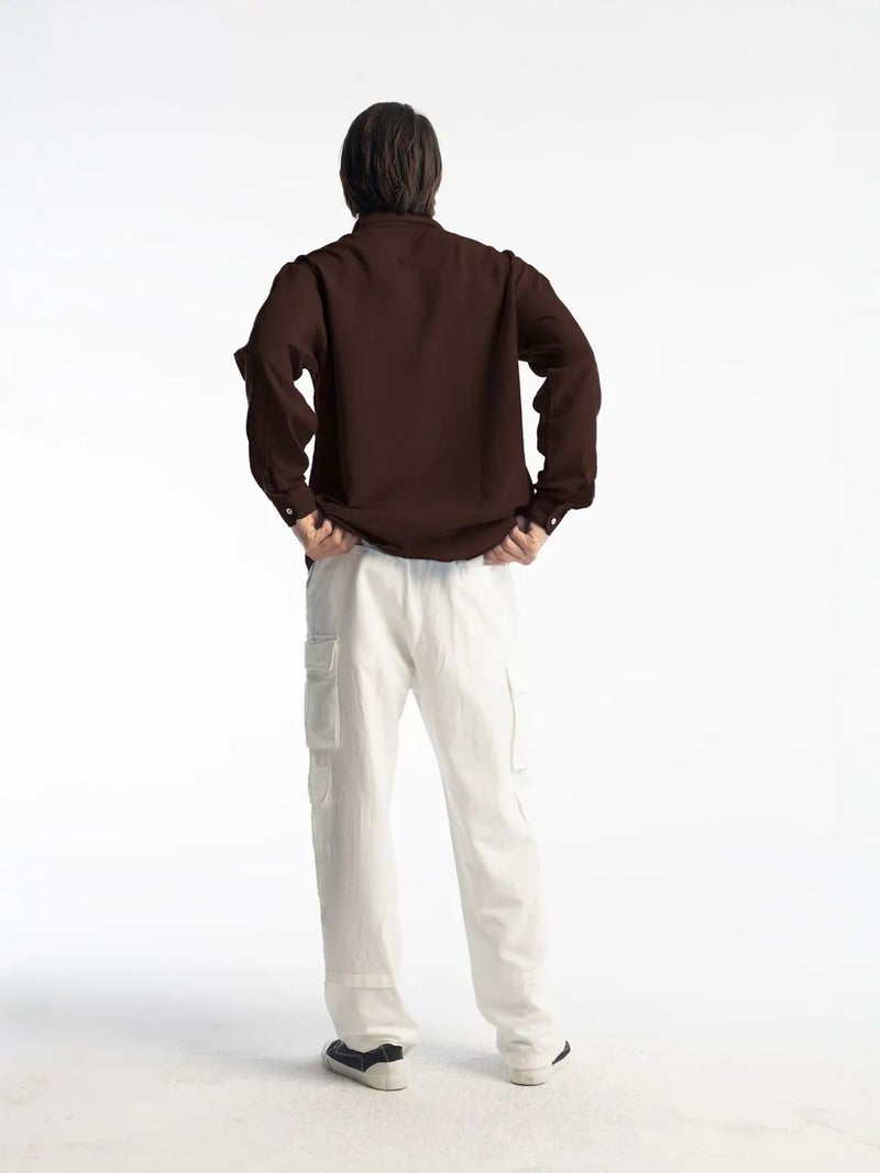 GIESTO Oversized Button-Up Long Sleeve Shirt - Image 5
